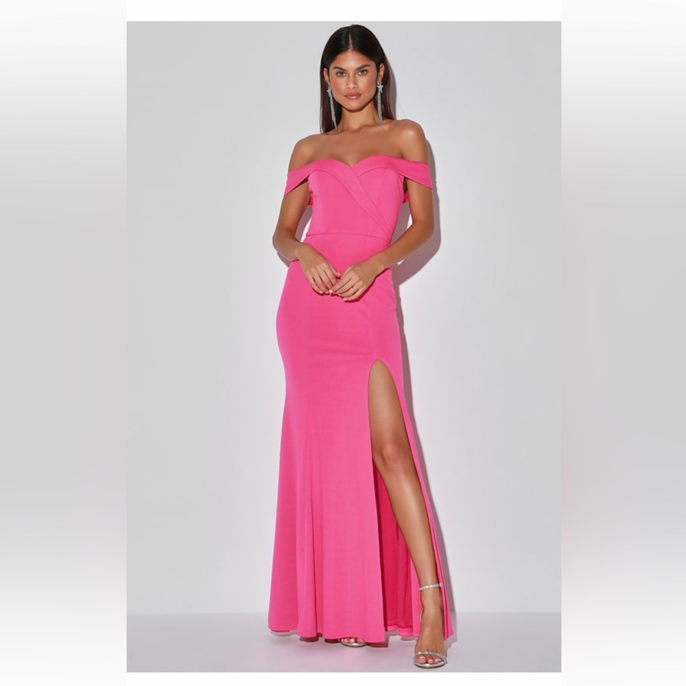 Lulus Song of Love off the Shoulder Maxi Dress size Medium